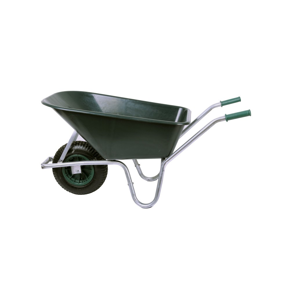 Produktabbildung: Schubkarre, TK 150 kg, 100 l, PVC grün