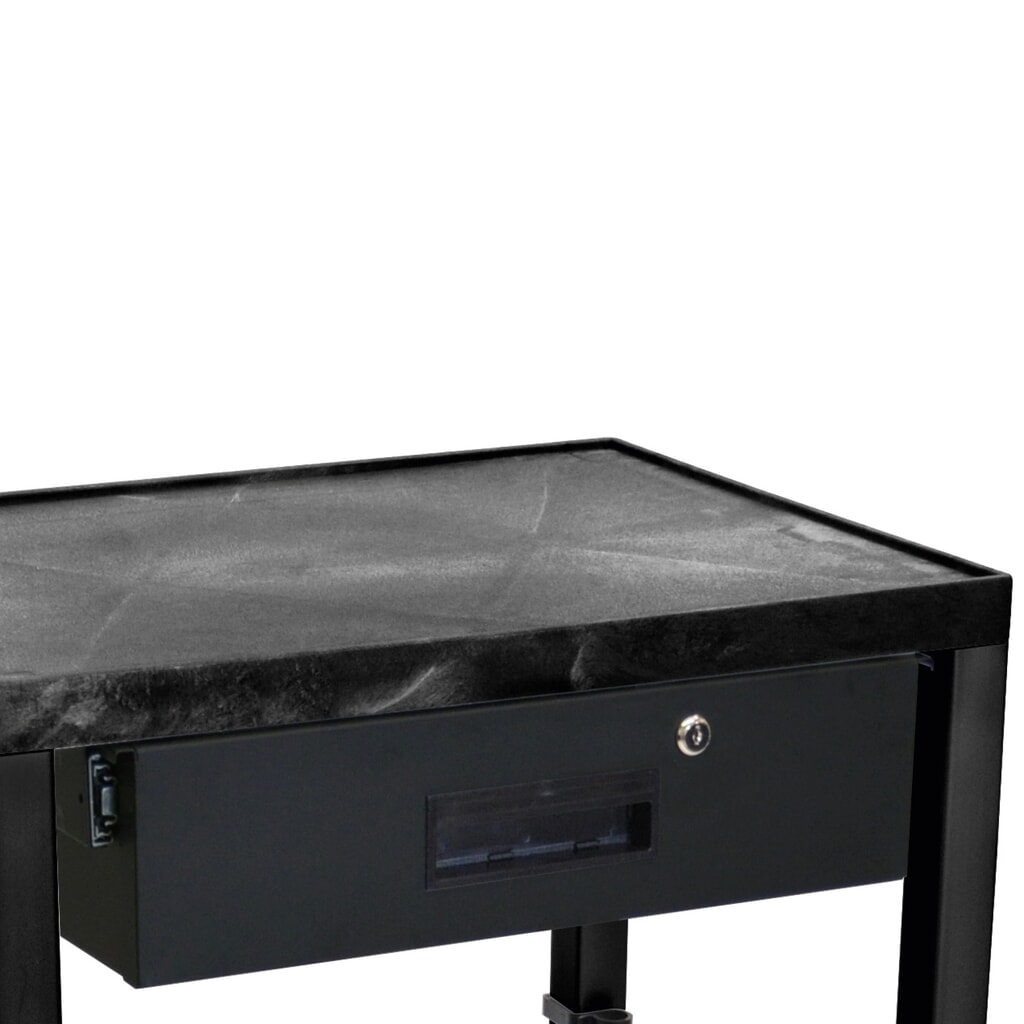 Schublade für Kunststoff-Transportwagen mit Unterschrank, schwarz Produktabbildung: Schublade für Kunststoff-Transportwagen mit Unterschrank, schwarz