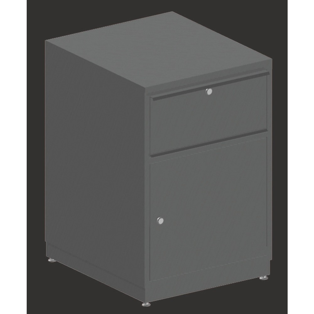 Produktabbildung Nr. 2: Schubladenschrank für Rocholz Packtisch-System, 1 Schublade, 1 Tür