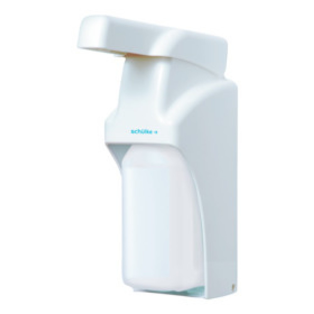Produktabbildung: Schülke Desinfektionsmittelspender SM 2 universal für Wasch- und Pflegelotionen für 500 ml bis 1000 ml Flaschen