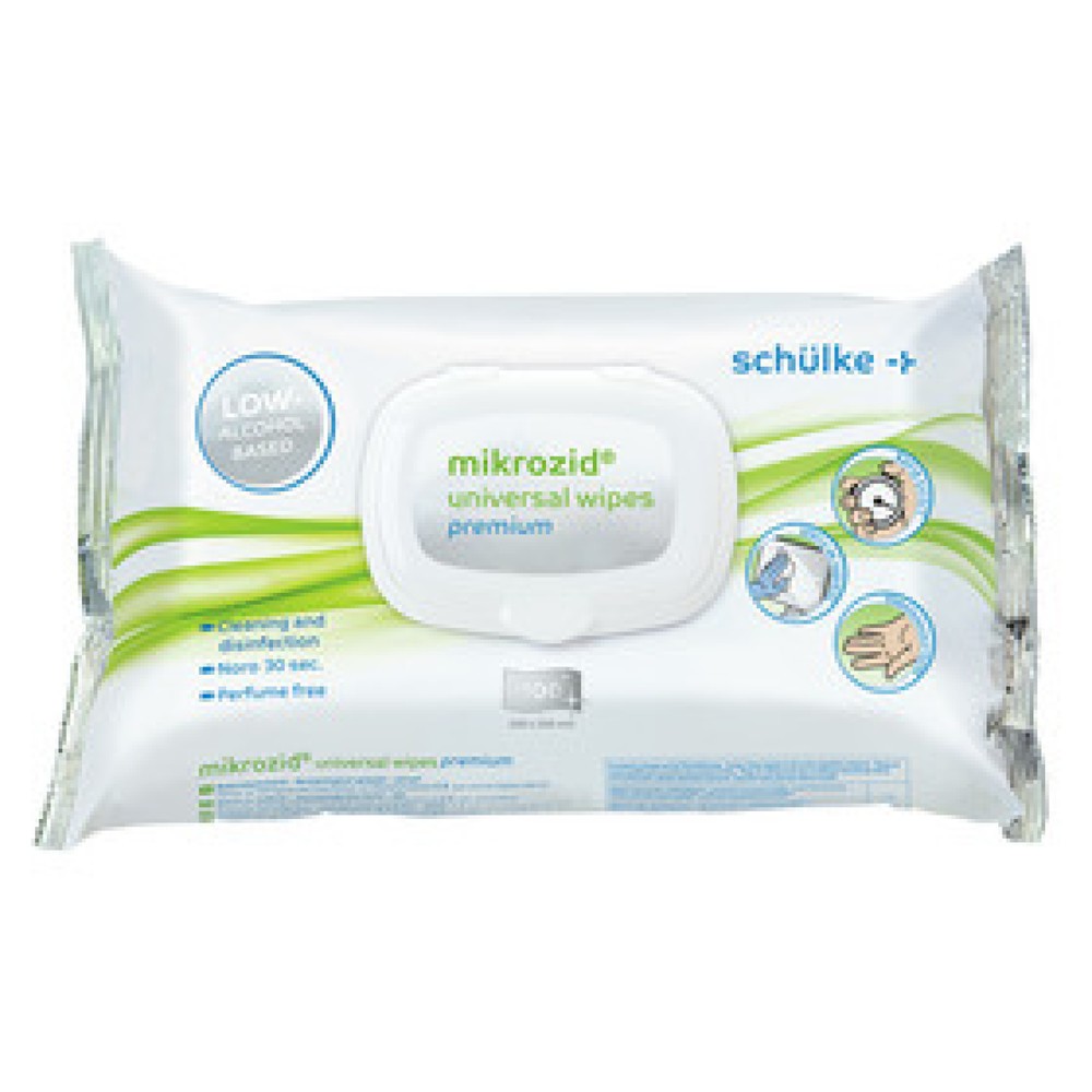Produktabbildung: Schülke mikrozid universal wipes Desinfektionstücher, Inhalt: 100 Stück