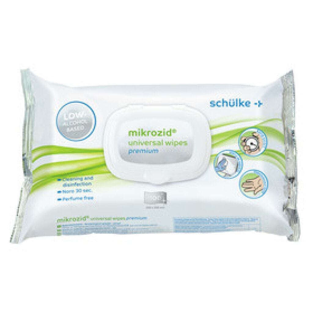 Produktabbildung: Schülke mikrozid universal wipes Desinfektionstücher, Inhalt: 100 Stück