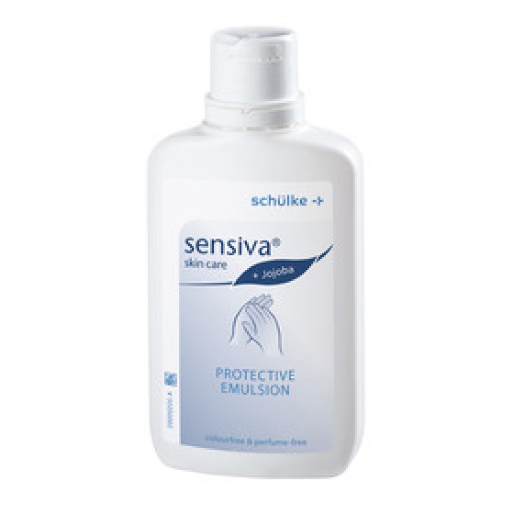 Produktabbildung: Schülke sensiva protective emulsion Schutzlotion, Inhalt: 150 ml