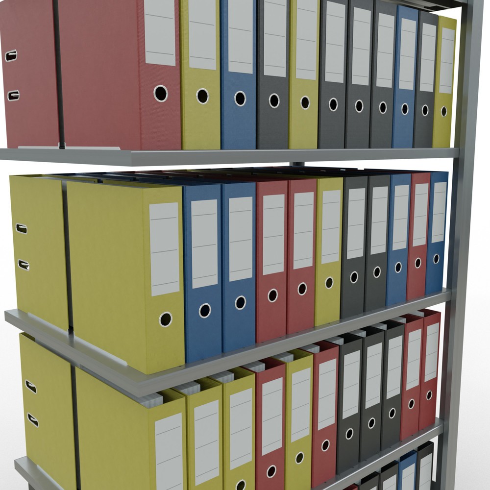 Produktabbildung Nr. 4: SCHULTE Aktenregal AF, doppelseitig, FL 150 kg, HxBxT 2.000 x 1.000 x 600 mm