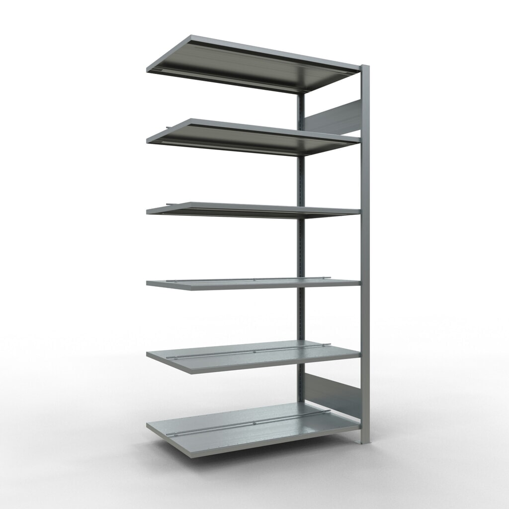 SCHULTE Aktenregal AF, doppelseitig, mit Mittelanschlägen, FL 150 kg, HxBxT 2.000 x 1.000 x 600 mm Produktabbildung: SCHULTE Aktenregal AF, doppelseitig, mit Mittelanschlägen, FL 150 kg, HxBxT 2.000 x 1.000 x 600 mm