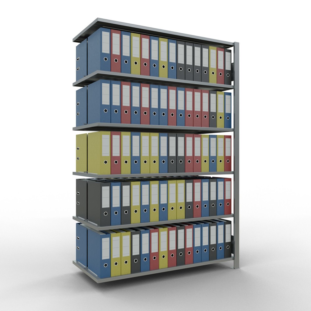 Produktabbildung Nr. 2: SCHULTE Aktenregal AF, doppelseitig, mit Mittelanschlägen, FL 150 kg, HxBxT 2.000 x 1.300 x 600 mm