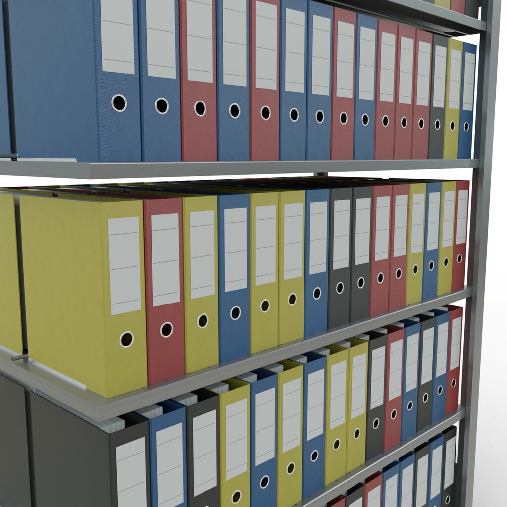 Produktabbildung Nr. 3: SCHULTE Aktenregal AF, doppelseitig, mit Mittelanschlägen, FL 150 kg, HxBxT 2.000 x 1.300 x 600 mm