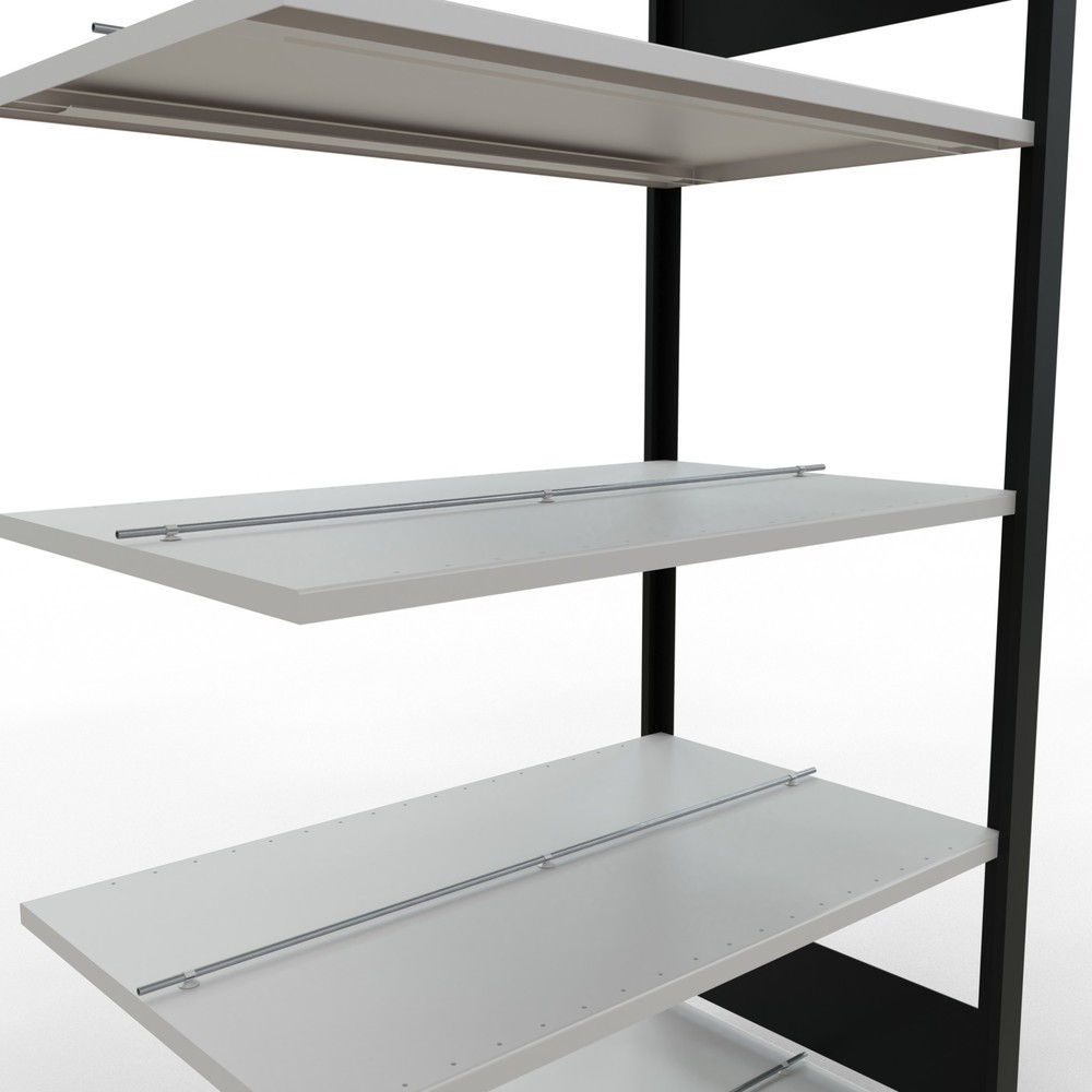 Produktabbildung Nr. 4: SCHULTE Aktenregal AF, doppelseitig, mit Mittelanschlägen, FL 150 kg, schwarz, HxBxT 1.800 x 1.000 x 600 mm