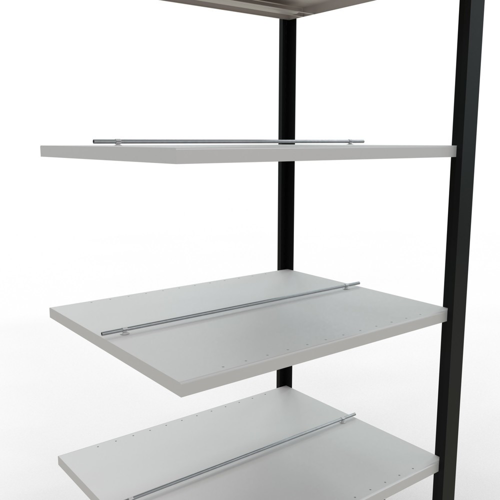 Produktabbildung Nr. 4: SCHULTE Aktenregal AF, doppelseitig, mit Mittelanschlägen, FL 150 kg, schwarz, HxBxT 2.000 x 750 x 600 mm