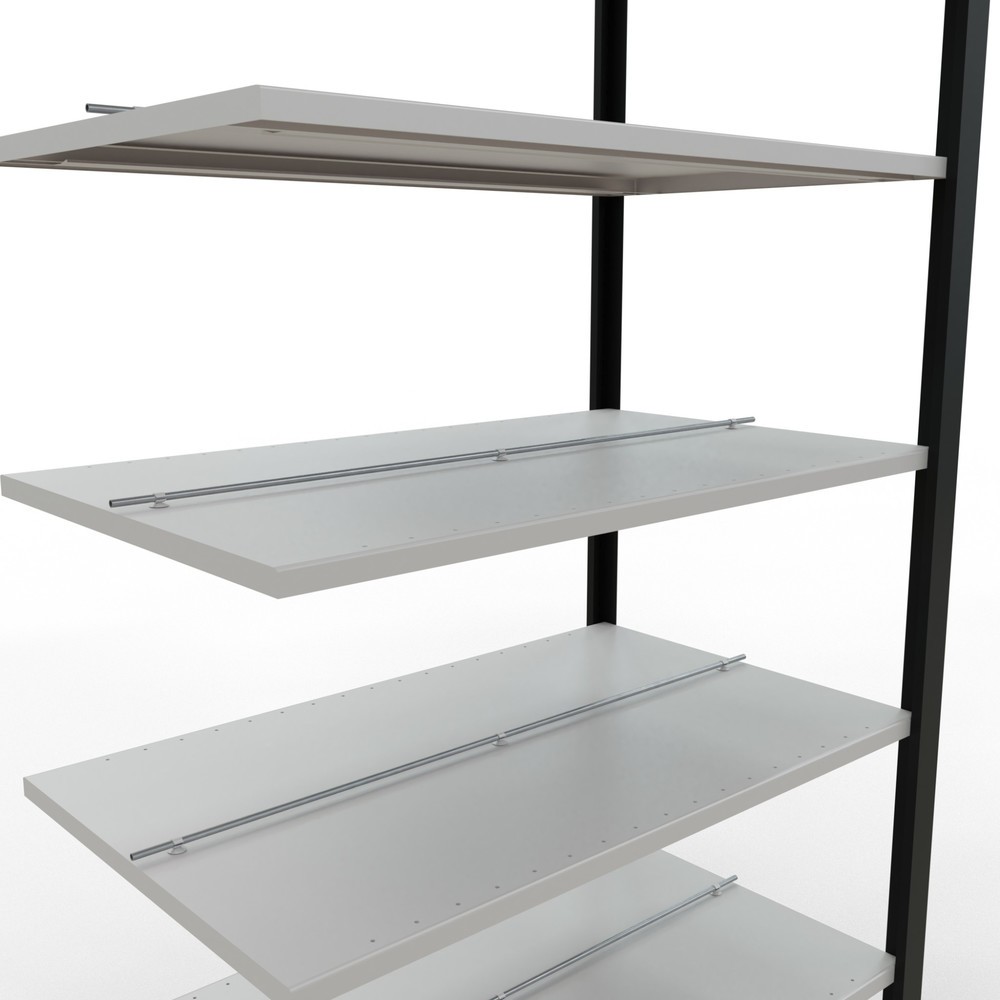 Produktabbildung Nr. 4: SCHULTE Aktenregal AF, doppelseitig, mit Mittelanschlägen, FL 150 kg, schwarz, HxBxT 2.300 x 1.000 x 600 mm