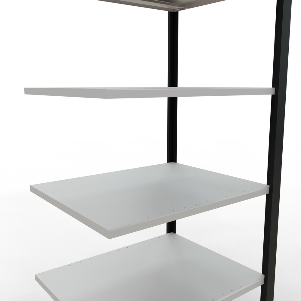 Produktabbildung Nr. 4: SCHULTE Aktenregal AF, doppelseitig, ohne Mittelanschläge, FL 150 kg, schwarz, HxBxT 2.000 x 750 x 600 mm