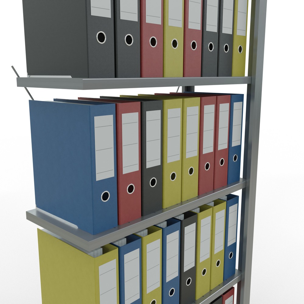 Produktabbildung Nr. 3: SCHULTE Aktenregal AF, einseitig, ohne Endanschläge, FL 85 kg, HxBxT 2.000 x 750 x 300 mm