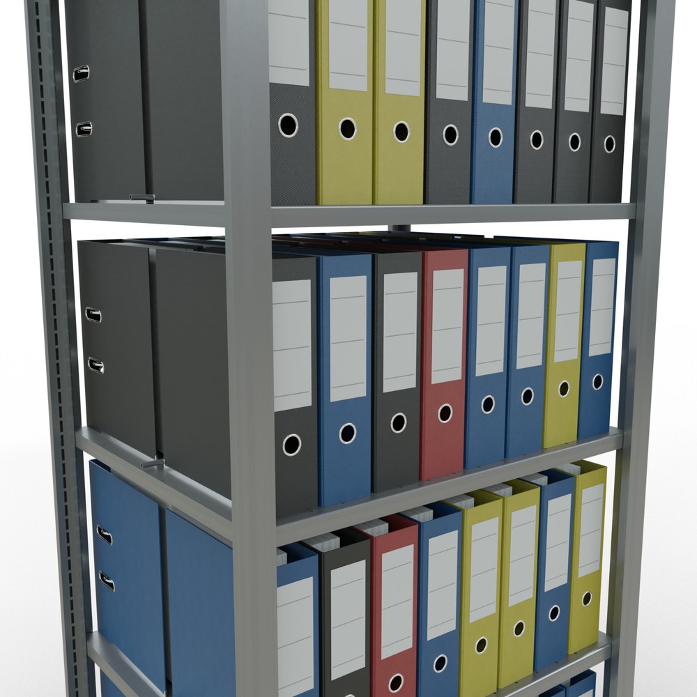 Produktabbildung Nr. 4: SCHULTE Aktenregal GF, doppelseitig, mit Mittelanschlägen, FL 150 kg, HxBxT 2.000 x 750 x 600 mm