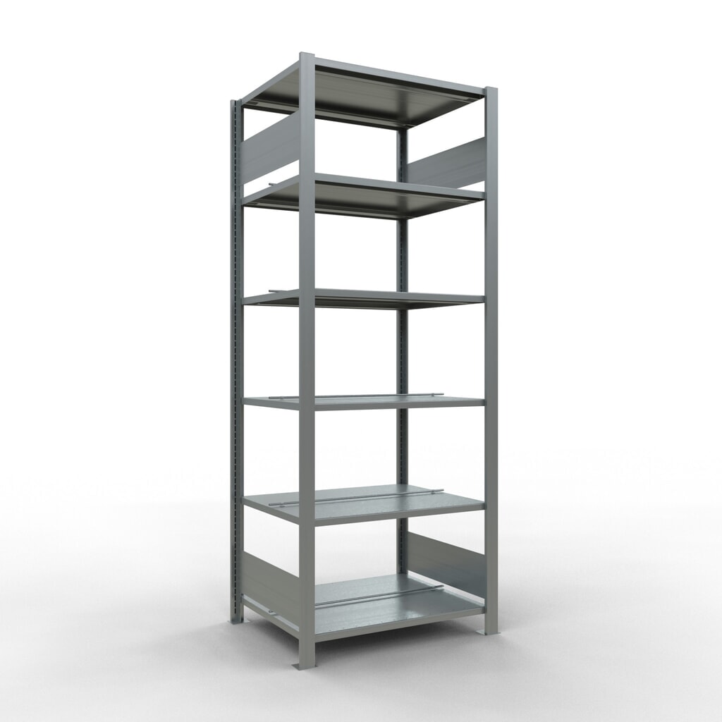 SCHULTE Aktenregal GF, doppelseitig, mit Mittelanschlägen, FL 150 kg, HxBxT 2.000 x 750 x 600 mm Produktabbildung: SCHULTE Aktenregal GF, doppelseitig, mit Mittelanschlägen, FL 150 kg, HxBxT 2.000 x 750 x 600 mm