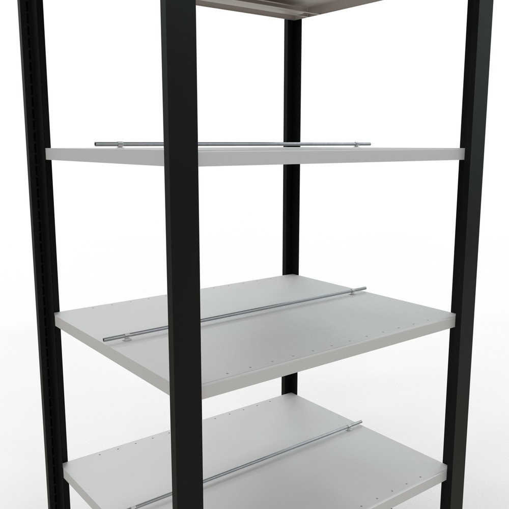 Produktabbildung Nr. 4: SCHULTE Aktenregal GF, doppelseitig, mit Mittelanschlägen, FL 150 kg,, schwarz, HxBxT 2.000 x 750 x 600 mm