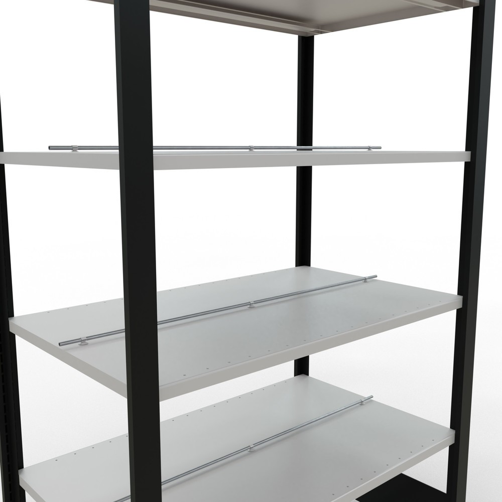 Produktabbildung Nr. 4: SCHULTE Aktenregal GF, doppelseitig, mit Mittelanschlägen, FL 150 kg,, schwarz, HxBxT 2.000 x 1.000 x 600 mm