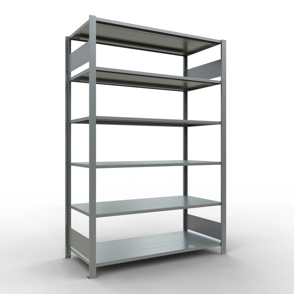 Produktabbildung: SCHULTE Aktenregal GF, doppelseitig, ohne Mittelanschläge, FL 150 kg, HxBxT 2.000 x 1.300 x 600 mm