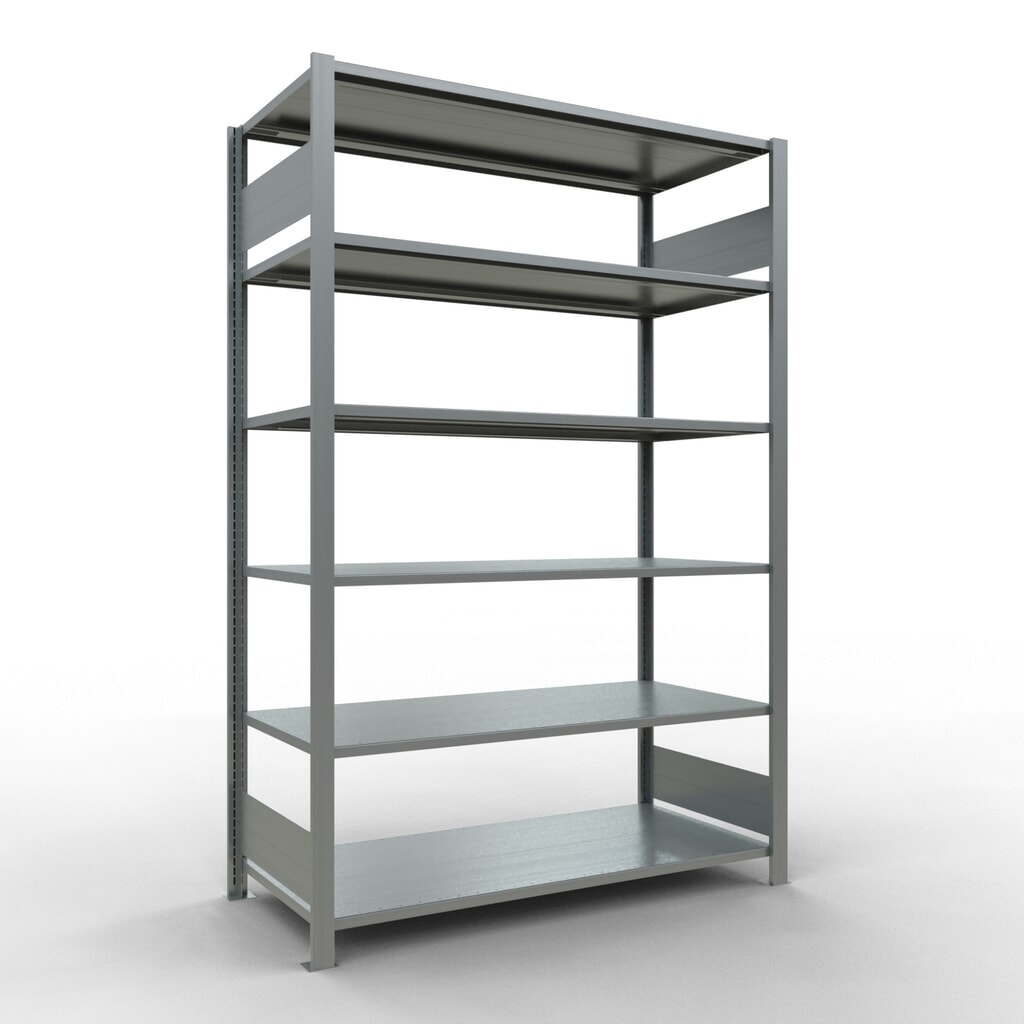 SCHULTE Aktenregal GF, doppelseitig, ohne Mittelanschläge, FL 150 kg, HxBxT 2.000 x 1.300 x 600 mm Produktabbildung: SCHULTE Aktenregal GF, doppelseitig, ohne Mittelanschläge, FL 150 kg, HxBxT 2.000 x 1.300 x 600 mm