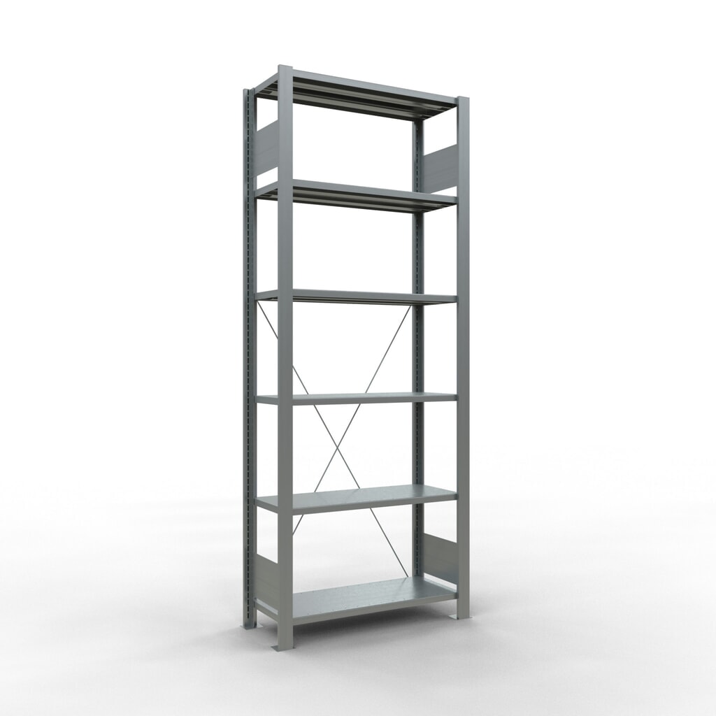 SCHULTE Aktenregal GF, einseitig, FL 85 kg, HxBxT 2.000 x 750 x 300 mm Produktabbildung: SCHULTE Aktenregal GF, einseitig, FL 85 kg, HxBxT 2.000 x 750 x 300 mm
