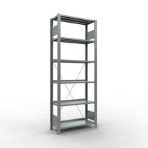 Produktabbildung Nr. 1: SCHULTE Aktenregal GF, einseitig, mit Endanschlägen, FL 85 kg, HxBxT 2.000 x 750 x 300 mm