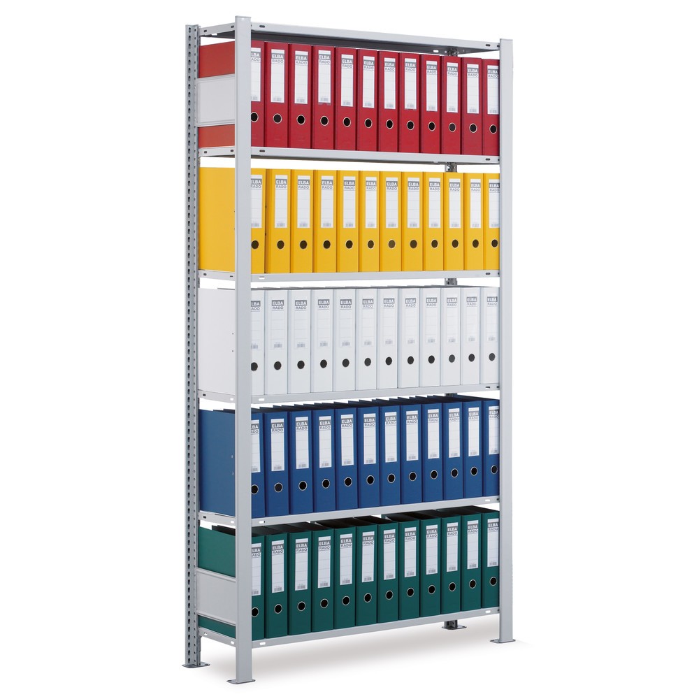 Produktabbildung: SCHULTE Aktenregal GF, einseitig, FL 85 kg, HxBxT 2.500 x 750 x 300 mm