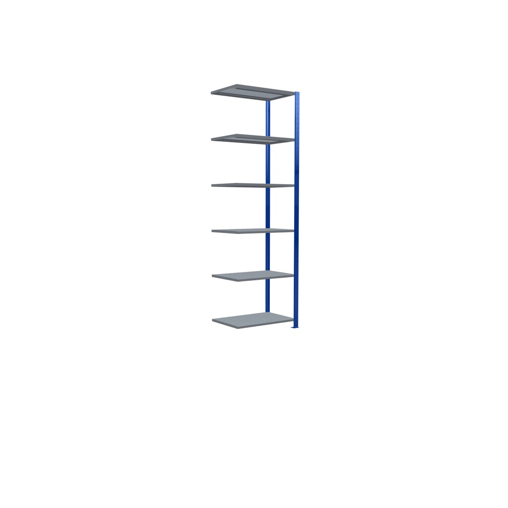 SCHULTE Fachbodenregal, AF, enzianblau/verzinkt, FL 250 kg, HxBxT 2.500 x 750 x 500 mm Produktabbildung Nr. 2: SCHULTE Fachbodenregal, AF, enzianblau/verzinkt, FL 250 kg, HxBxT 2.500 x 750 x 500 mm