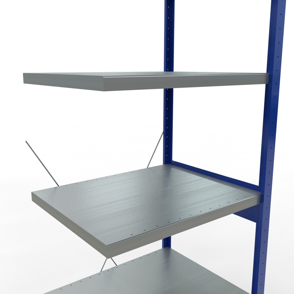 Produktabbildung Nr. 5: SCHULTE Fachbodenregal, AF, enzianblau/verzinkt, FL 250 kg, HxBxT 2.500 x 750 x 600 mm