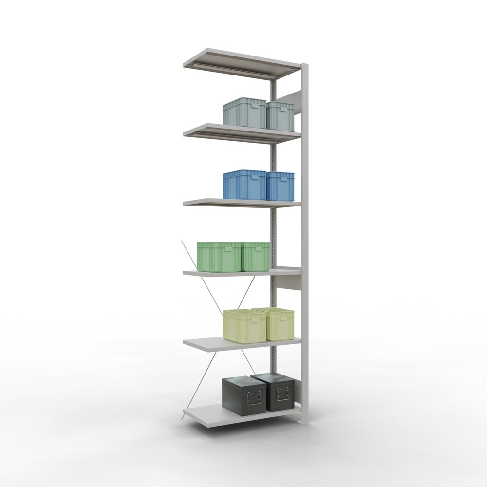 Produktabbildung Nr. 3: SCHULTE Fachbodenregal, AF, FL 150 kg, lichtgrau, HxBxT 2.500 x 750 x 400 mm