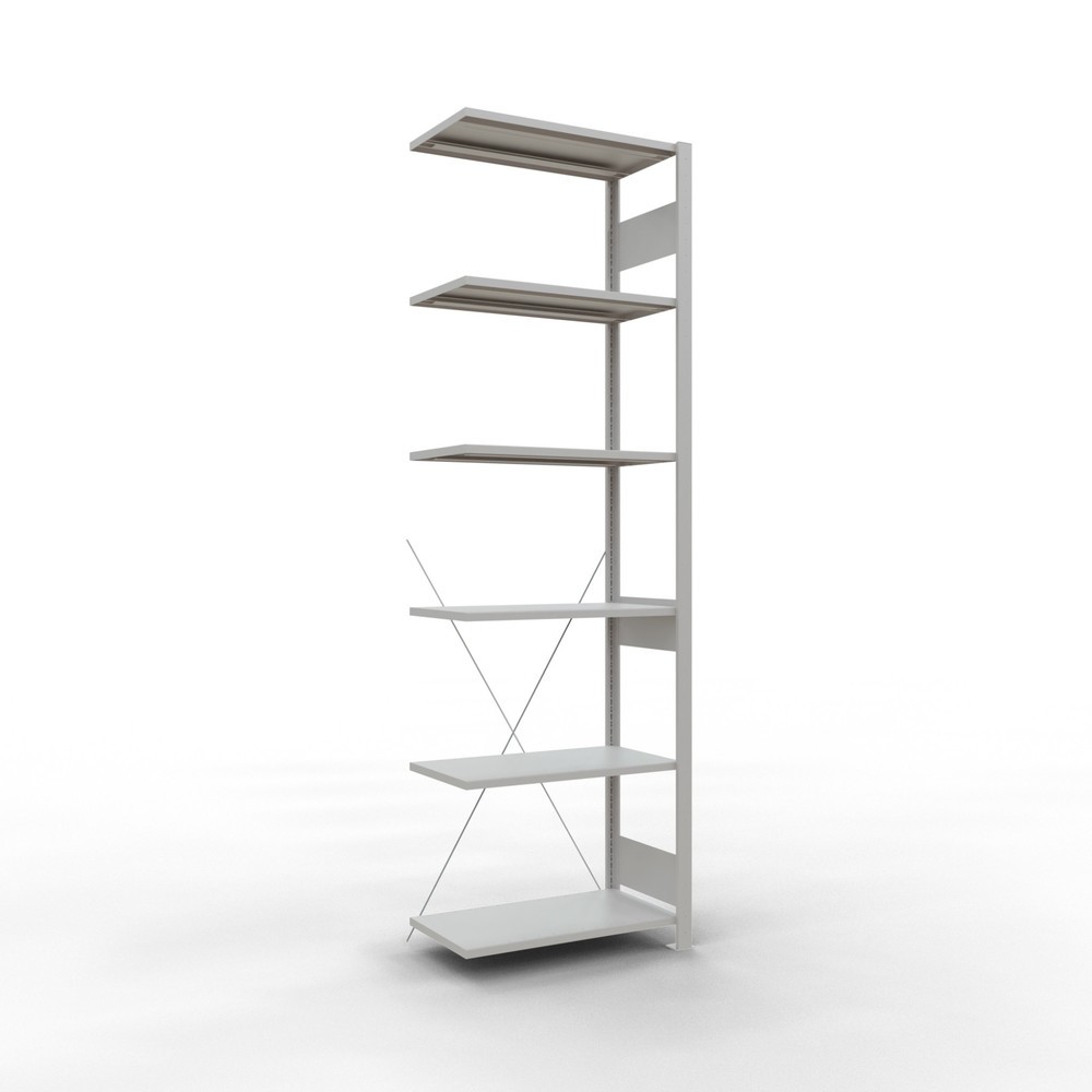 Produktabbildung: SCHULTE Fachbodenregal, AF, FL 150 kg, lichtgrau, HxBxT 2.500 x 750 x 400 mm
