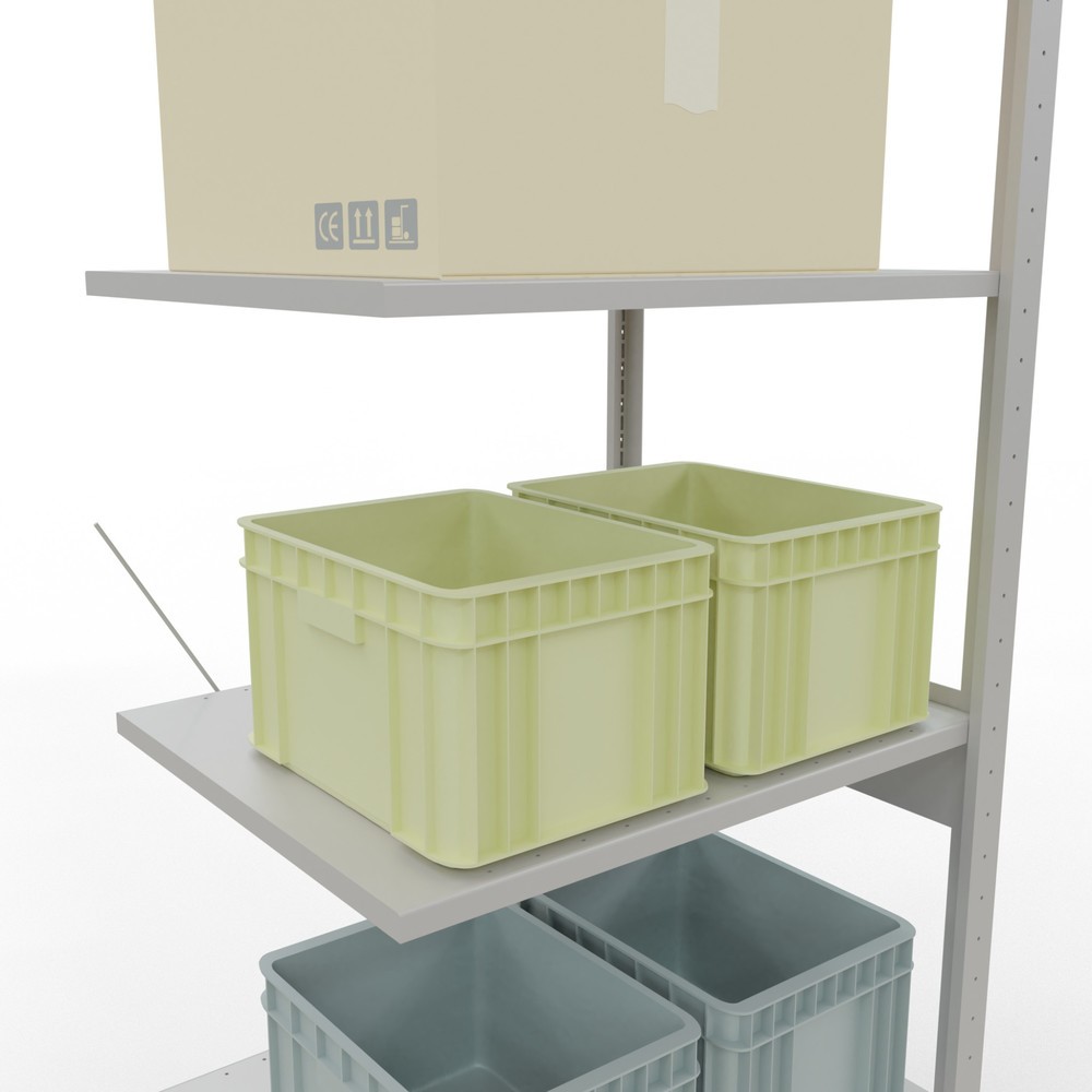Produktabbildung Nr. 4: SCHULTE Fachbodenregal, AF, FL 150 kg, lichtgrau, HxBxT 2.500 x 750 x 600 mm