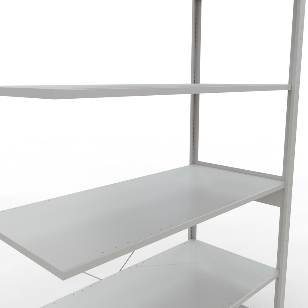 Produktabbildung Nr. 5: SCHULTE Fachbodenregal, AF, FL 150 kg, lichtgrau, HxBxT 2.500 x 1.300 x 600 mm