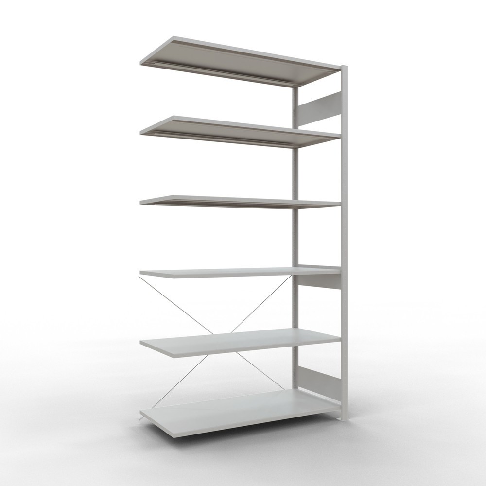 Produktabbildung Nr. 1: SCHULTE Fachbodenregal, AF, FL 150 kg, lichtgrau, HxBxT 2.500 x 1.300 x 600 mm
