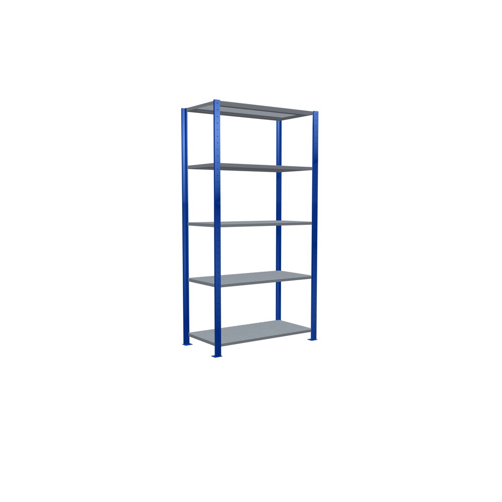 Produktabbildung Nr. 5: SCHULTE Fachbodenregal enzianblau/verzinkt mit 5 Stahlblechböden, Fachlast 150 kg, HxBxT 2.000 x 1.060 x 536 mm
