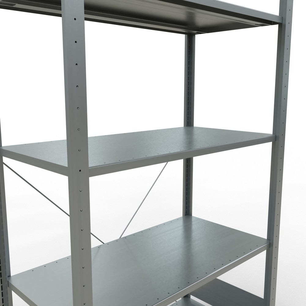 Produktabbildung Nr. 5: SCHULTE Fachbodenregal verzinkt mit 5 Stahlblechböden, Fachlast 150 kg, HxBxT 2.000 x 1.060 x 536 mm