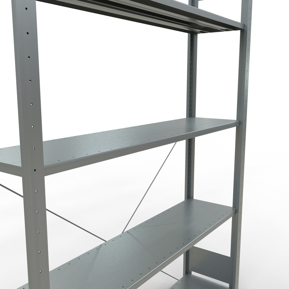 Produktabbildung Nr. 2: SCHULTE Fachbodenregal verzinkt mit 5 Stahlblechböden, Fachlast 150 kg, HxBxT 2.000 x 1.360 x 336 mm