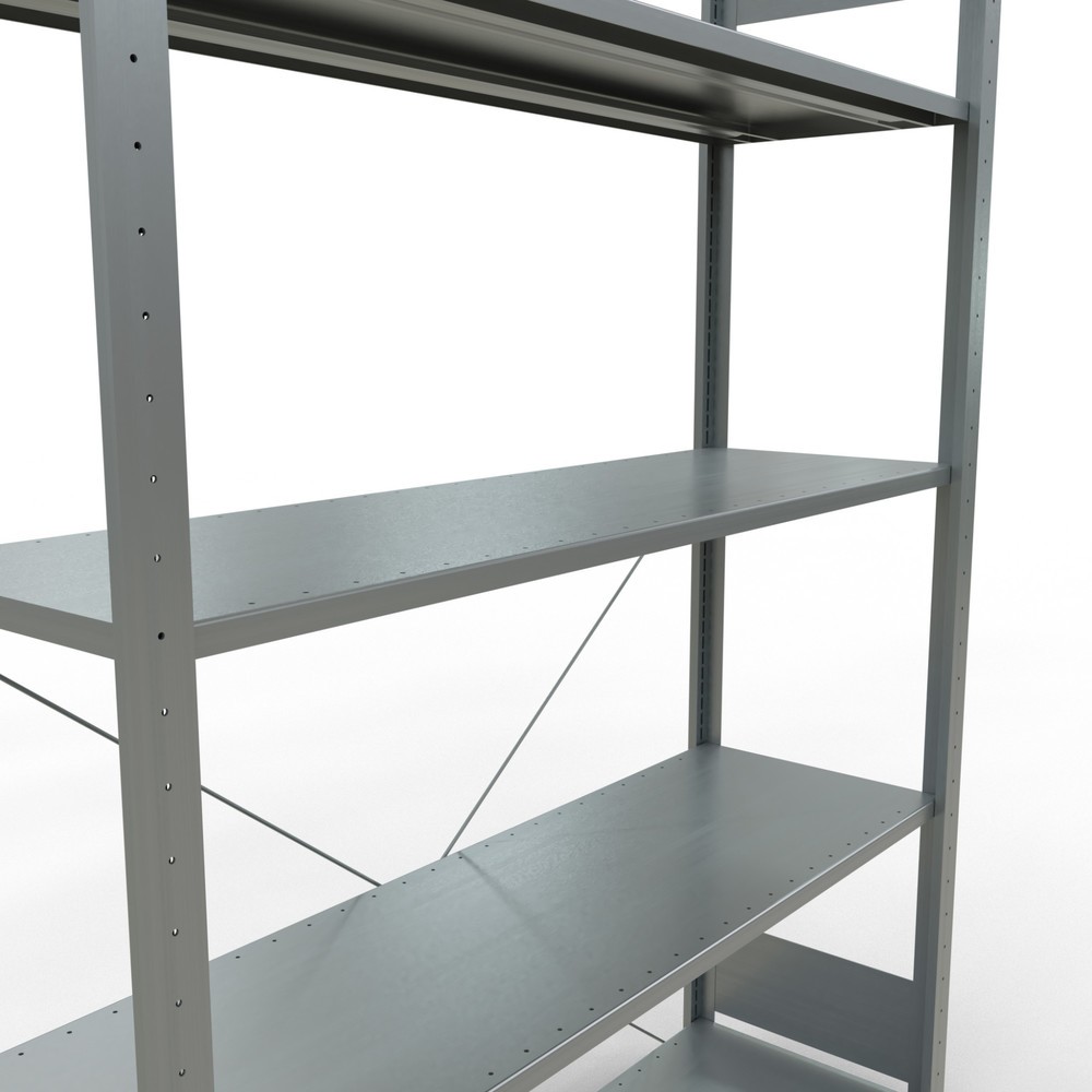 Produktabbildung Nr. 5: SCHULTE Fachbodenregal verzinkt mit 5 Stahlblechböden, Fachlast 150 kg, HxBxT 2.000 x 1.360 x 436 mm
