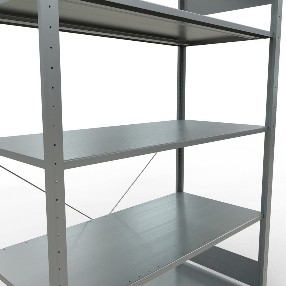 Produktabbildung Nr. 5: SCHULTE Fachbodenregal verzinkt mit 5 Stahlblechböden, Fachlast 150 kg, HxBxT 2.000 x 1.360 x 636 mm