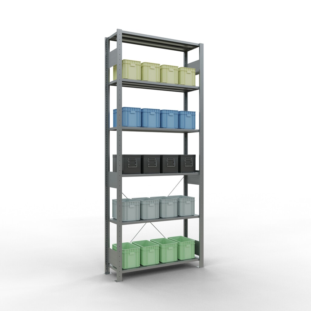 Produktabbildung Nr. 4: SCHULTE Fachbodenregal verzinkt, Fachlast 150 kg, HxBxT 2.500 x 1.060 x 336 mm