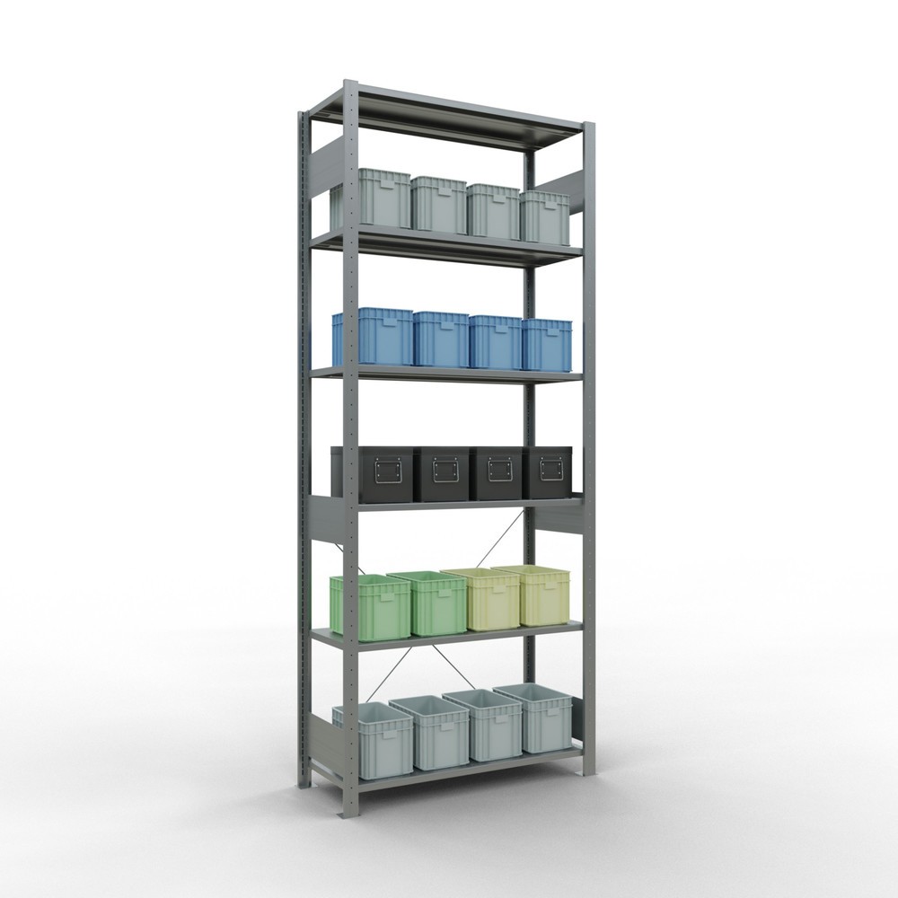 Produktabbildung Nr. 3: SCHULTE Fachbodenregal verzinkt, Fachlast 150 kg, HxBxT 2.500 x 1.060 x 436 mm