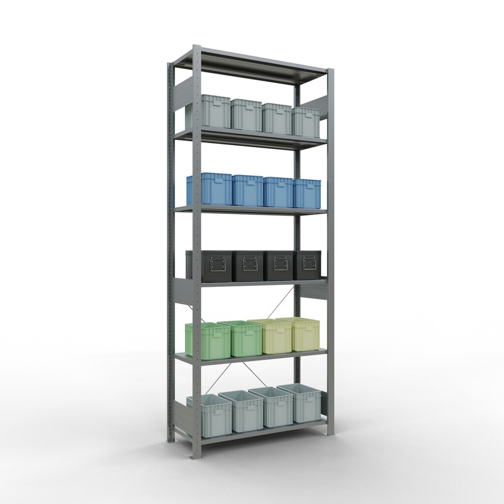 Produktabbildung Nr. 3: SCHULTE Fachbodenregal verzinkt, Fachlast 150 kg, HxBxT 2.500 x 1.060 x 436 mm
