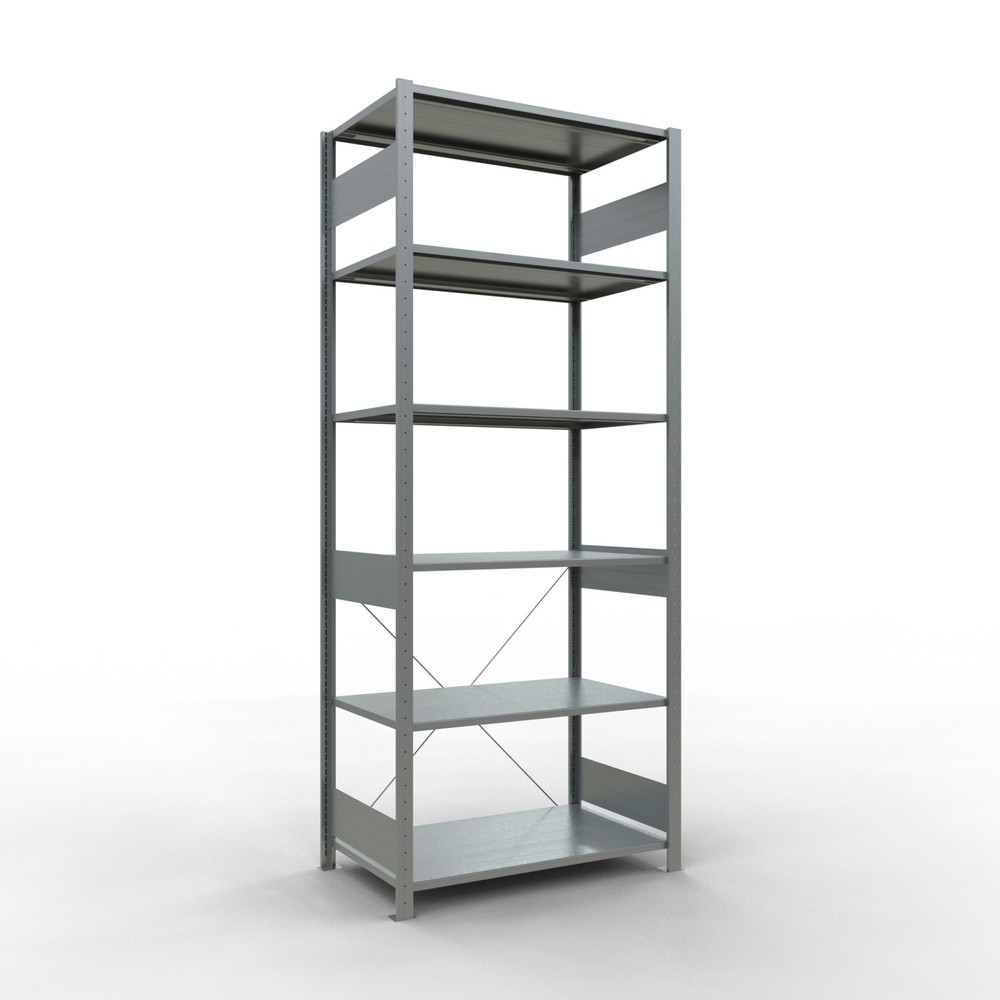 Produktabbildung Nr. 1: SCHULTE Fachbodenregal verzinkt, Fachlast 150 kg, HxBxT 2.500 x 1.060 x 636 mm