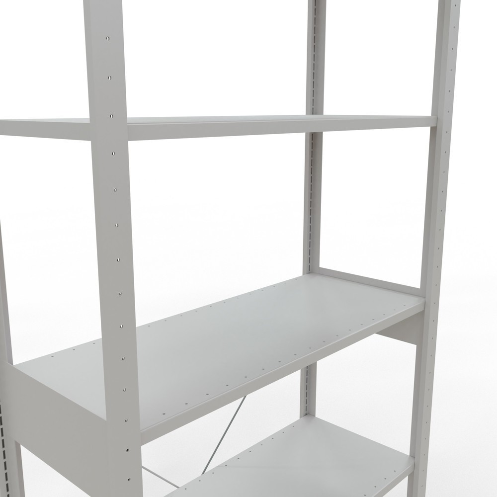 Produktabbildung Nr. 5: SCHULTE Fachbodenregal lichtgrau, Fachlast 150 kg, HxBxT 2.500 x 1.060 x 436 mm