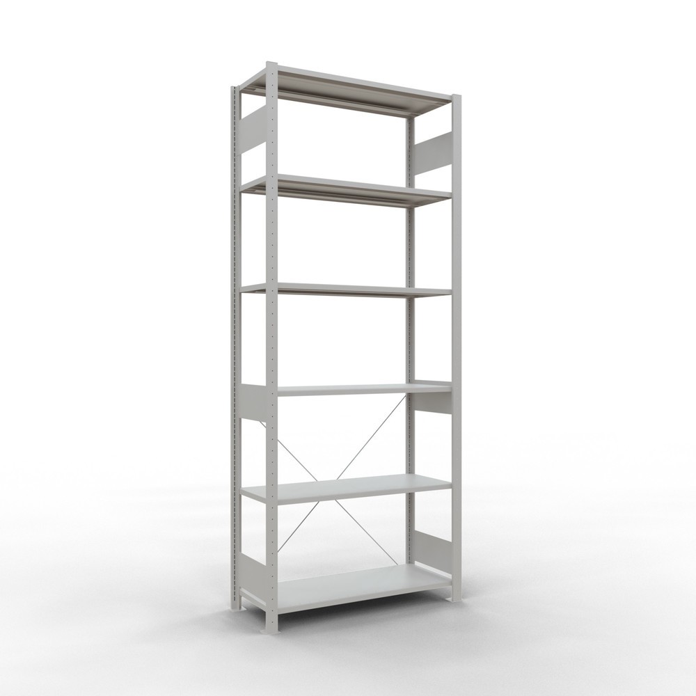Produktabbildung Nr. 1: SCHULTE Fachbodenregal lichtgrau, Fachlast 150 kg, HxBxT 2.500 x 1.060 x 436 mm