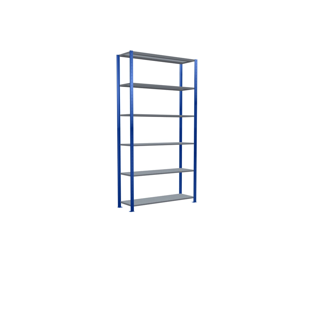 Produktabbildung Nr. 2: SCHULTE Fachbodenregal enzianblau/verzinkt, Fachlast 150 kg, HxBxT 2.500 x 1.360 x 436 mm