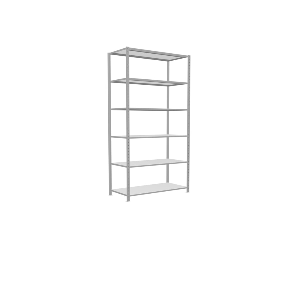 Produktabbildung Nr. 2: SCHULTE Fachbodenregal lichtgrau, Fachlast 150 kg, HxBxT 2.500 x 1.360 x 636 mm