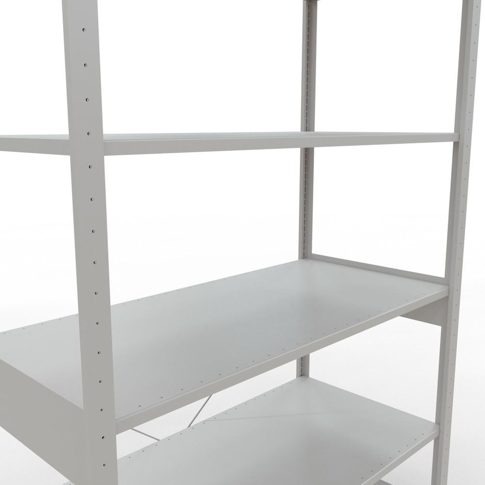 Produktabbildung Nr. 5: SCHULTE Fachbodenregal lichtgrau, Fachlast 150 kg, HxBxT 2.500 x 1.360 x 636 mm
