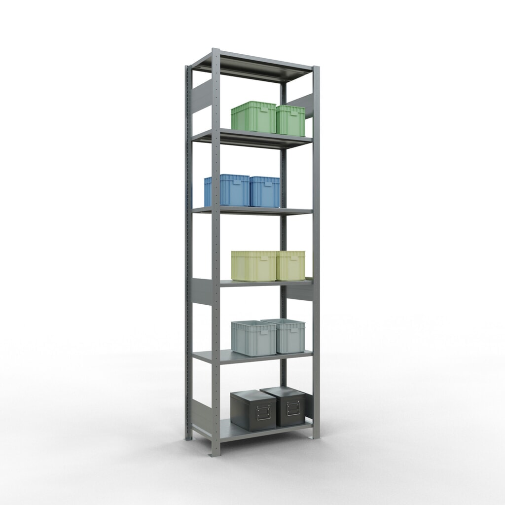 Produktabbildung Nr. 2: SCHULTE Fachbodenregal verzinkt, Fachlast 150 kg, HxBxT 2.500 x 810 x 436 mm