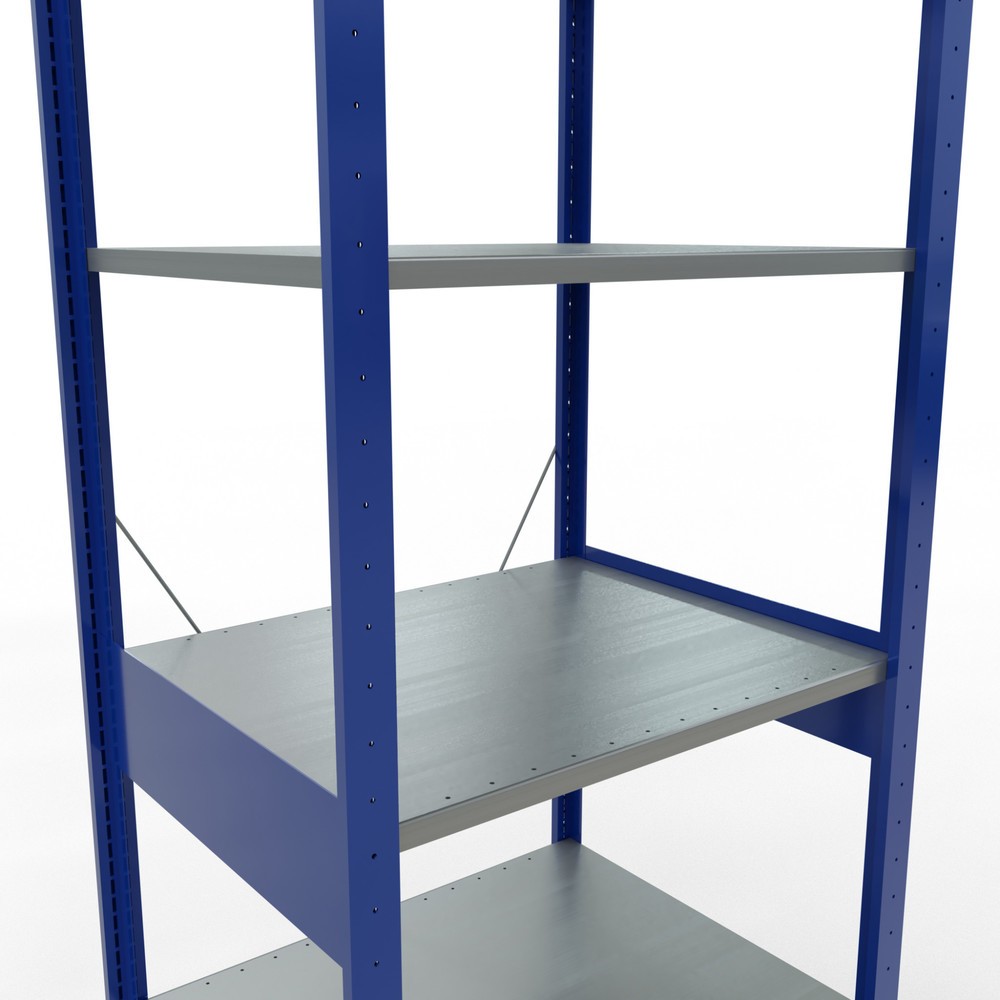 Produktabbildung Nr. 5: SCHULTE Fachbodenregal enzianblau/verzinkt, Fachlast 150 kg, HxBxT 2.500 x 810 x 636 mm
