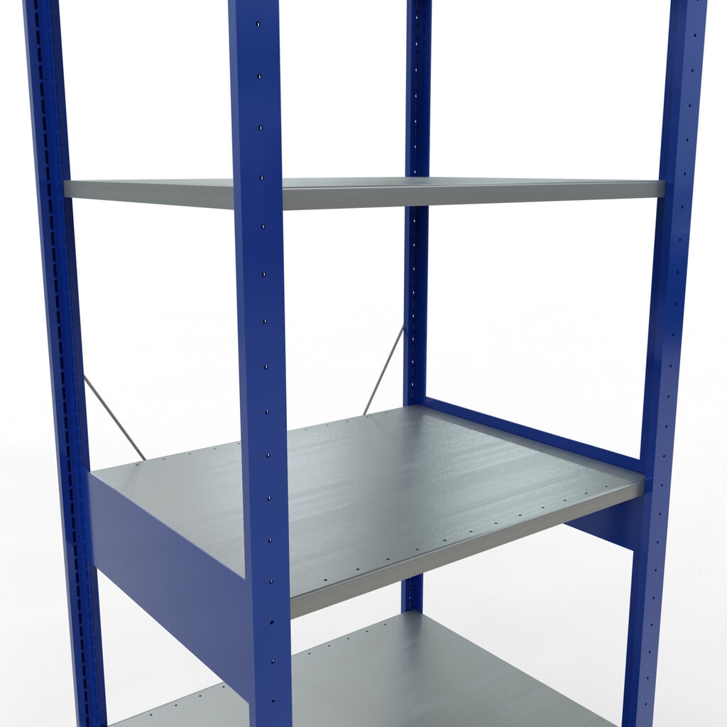 Produktabbildung Nr. 5: SCHULTE Fachbodenregal enzianblau/verzinkt, Fachlast 150 kg, HxBxT 2.500 x 810 x 636 mm