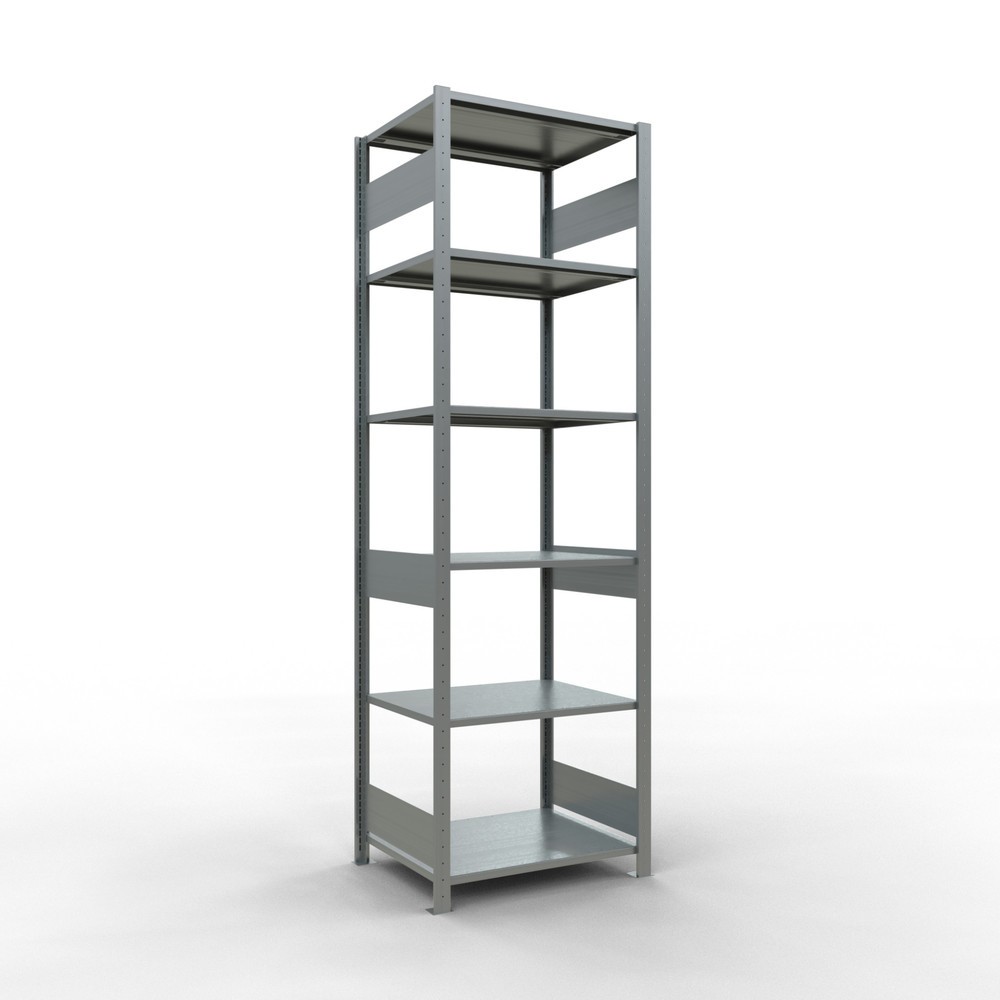 Produktabbildung: SCHULTE Fachbodenregal verzinkt, Fachlast 150 kg, HxBxT 2.500 x 810 x 636 mm